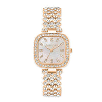 Closeout Jessica Carlyle Square Watch in Goldtone