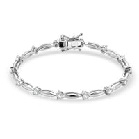 EverTrue Moissanite Bracelet in 18K YG Plated (7.25 In) 1.10 ctw