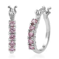 EverTrue Simulated Pink Diamond Earrings in Stainless Steel 1.75 ctw - Sticky add to cart bar