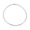 Italian 8mm Tubogas Chain Necklace in Rhodium Over Sterling Silver 18 Inches 20.4 Grams - Sticky add to cart bar