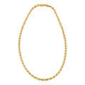Italian 5mm Rope Chain Necklace in 14K YG Over Sterling Silver 24 Inches 58.3 Gras - Sticky add to cart bar