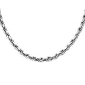 Italian 6mm Rope Chain Necklace in Rhodium Over Sterling Silver 70 Gras 26 Inches - Sticky add to cart bar
