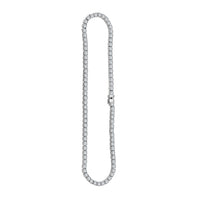 D'Joy Moissanite 37.60 ctw Timeless Classics Necklace in Rhodium Over Sterling Silver 18 Inches