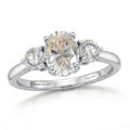 D'Joy Strontium Titanate Ring in Rhodium Over Sterling Silver (Size 10.0) 2.60 ctw - Sticky add to cart bar