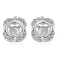 Luxuriant Lab Grown Diamond SI 0.13 ctw Solitaire Stud Earrings in 10K White Gold - Sticky add to cart bar