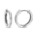 Luxuriant Lab Grown Diamond G-H SI 0.20 ctw Hoop Earrings in Rhodium Over Sterling Silver - Sticky add to cart bar