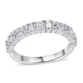 Luxuriant Lab Grown Diamond (G-H, SI) Ring in Rhodium Over Sterling Silver (Size 10.0) 0.65 ctw - Sticky add to cart bar
