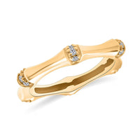 Luxuriant Lab Grown Diamond (G-H, SI) Ring in 18K Vermeil YG Over Sterling Silver (Size 10.0) 0.20 ctw
