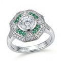D'Joy Strontium Titanate, Multi Gemstone Ring in Rhodium Over Sterling Silver (Size 6.0) 3.10 ctw - Sticky add to cart bar