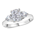 D'Joy Strontium Titanate Ring in Rhodium Over Sterling Silver (Size 10.0) 2.60 ctw - Sticky add to cart bar