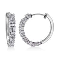 Luxuriant Lab Grown Diamond G-H SI 1.25 ctw Art Deco Earrings in Rhodium Over Sterling Silver - Sticky add to cart bar