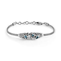 TLV D'Joy Bali Legacy Niassa Ruby (FF) Butterfly Bracelet in Sterling Silver (6.50-8.0In) 0.80 ctw (6.50 In)