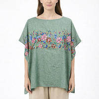 La Marey Black Floral Embroidery Kaftan A2
