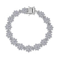 D'Joy Moissanite 12.60 ctw Bracelet in Rhodium Over Sterling Silver (7.25 In) - Sticky add to cart bar