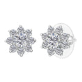 D'Joy Moissanite (Rnd 5mm) Earrings in Rhodium Over Sterling Silver 1.75 ctw - Sticky add to cart bar