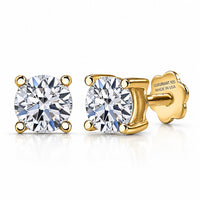 Luxuriant Lab Grown Diamond  Earring in 18K YG VermeilSterling Silver 0.50 ctw