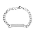 The Lords Prayer Steel Bracelet in Silvertone (7.50 In) - Sticky add to cart bar