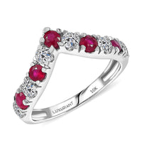 Certified & Appraised AAA Montepuez Ruby, Diamond Ring in 10K White Gold 1.28 ctw (Size 6.5)