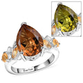 EverTrue Autumn Alexite, Multi Gemstone Ring in Platinum Bond (Size 10.0) 5.75 ctw - Sticky add to cart bar