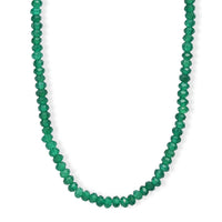 D'Joy Verde Onyx Beaded Necklace in 18K Vermeil YG Over Sterling Silver 50.00 ctw (18-20 Inches)