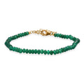 D'Joy Verde Onyx 20.00 ctw Beaded Bracelet in 18K Vermeil Yellow Gold Over Sterling Silver (7.25 In) - Sticky add to cart bar