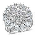 D'Joy Moissanite (Rnd 6mm) Ring in 18K Vermeil YG Over Sterling Silver (Size 10.0) 4.40 ctw - Sticky add to cart bar
