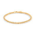 Italian 14K YG Over Sterling Silver Cristallino Chain Bracelet (7.50 In) (6.8 g) - Sticky add to cart bar