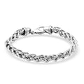Italian 14K YG Over Sterling Silver Wheat Chain Bracelet (8.00 In) (14.75 g) - Sticky add to cart bar