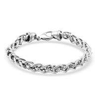 Italian 14K YG Over Sterling Silver Wheat Chain Bracelet (8.00 In) (14.75 g)