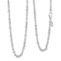 La Bella Italian Cristallino Chain Necklace in Sterling Silver 17.25 Grams 20 Inches