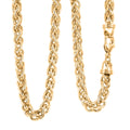 La Bella Italian Wheat Chain Necklace in 14K Yellow Gold Over Sterling Silver 32.5 Grams 20-22 Inches - Sticky add to cart bar
