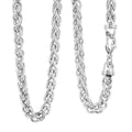 Italian Wheat Chain Necklace in Sterling Silver 32.5 Grams 20-22 Inches - Sticky add to cart bar