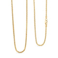 1.7mm Hollow Luca Necklace in 10K Yellow Gold 5.3 Grams 24 Inches - Sticky add to cart bar