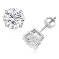 10K White Gold Diamond Solitaire Stud Earrings 4.00 ctw - Sticky add to cart bar