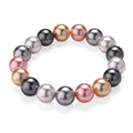 Multi Color Shell Pearl Stretch Bracelet - Sticky add to cart bar