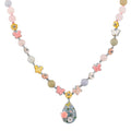 D'Joy Mangoro Aquamarine, Multi Gemstone Necklace in Rhodium Over Sterling Silver 145.40 ctw (20 Inches) - Sticky add to cart bar