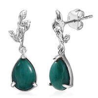 EverTrue Peruvian Opalina 3.20 ctw Earrings in Platinum Bond