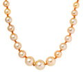 Certified & Appraised Rhapsody AAAA South Sea Golden Pearl Necklace in 950 Platinum 18 Inches - Sticky add to cart bar