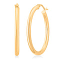 Italian Hoop Earrings in 14K Yellow Gold 2.3 Grams - Sticky add to cart bar