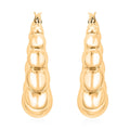 Bead Hoop Earrings in 14K Yellow Gold 4.82 Grams - Sticky add to cart bar