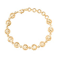 EverTrue Bronzella Collection Medallion Bloom Bracelet in 18K YG Plated Bronze (6.50-8.0In) - Sticky add to cart bar