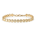 EverTrue Bronzella Collection Milano Shell Luxe Bracelet in 18K Yellow Gold Plated Bronze (7.25 In) - Sticky add to cart bar