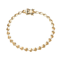 Luxoro Link Bracelet in 10K Yellow Gold (6.50 In) 5.15 Grams