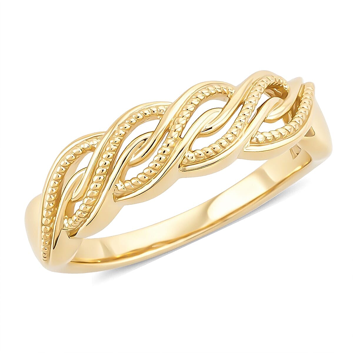 Luxoro 10K Yellow Gold Love Knot Ring (Size 6.0) (3.70 g)