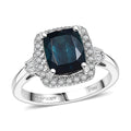 Certified & Appraised Rhapsody 950 Platinum AAAA Monte Belo Indicolite, Diamond (E-F, VS) (0.32 cts) Ring (Size 10.0) (6.90 g) 3.03 ctw - Sticky add to cart bar