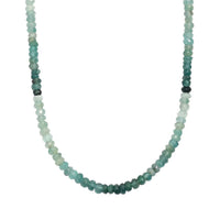 D'Joy Premium Grandidierite 58.00 ctw Beaded Necklace in 18K Vermeil Yellow Gold Over Sterling Silver 18-20 Inches