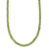 D'Joy Premium Hebei Peridot 75.00 ctw Beaded Necklace in 18K Vermeil Yellow Gold Over Sterling Silver 18-20 Inches