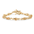 EverTrue Brazilian Citrine, White Zircon Bracelet in 18K YG Plated (6.50 In) 5.30 ctw - Sticky add to cart bar