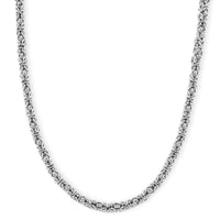 Byzantine Chain Necklace in Stainless Steel 19-21 Inches