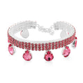 Sparkling Austrian Crystal Dripping Bracelet in Silvertone (7.50-9.50In) - Sticky add to cart bar